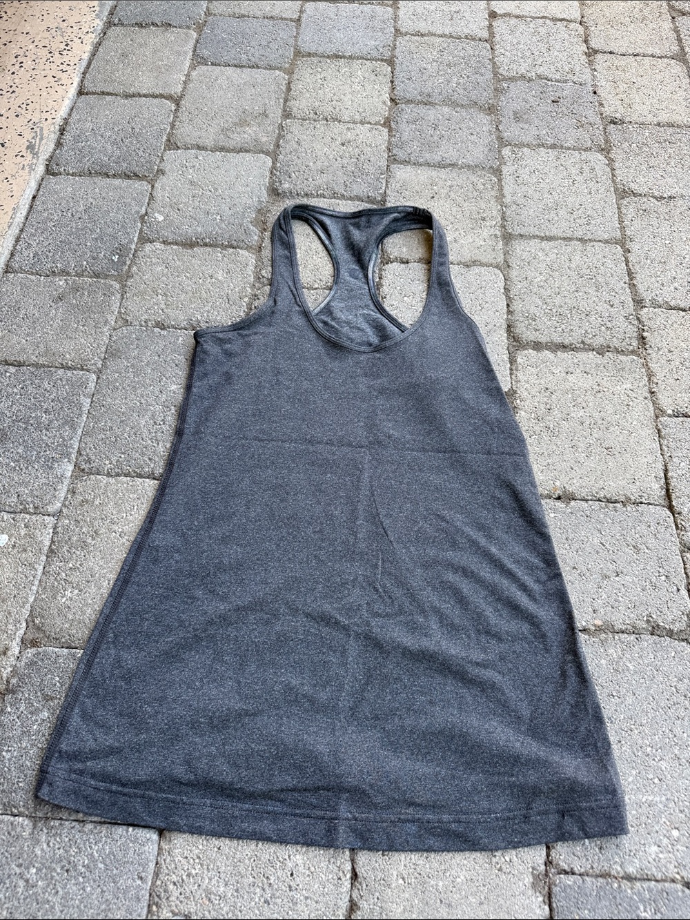 Women’s Gray Racerback Tank Top - Classic Active Fit